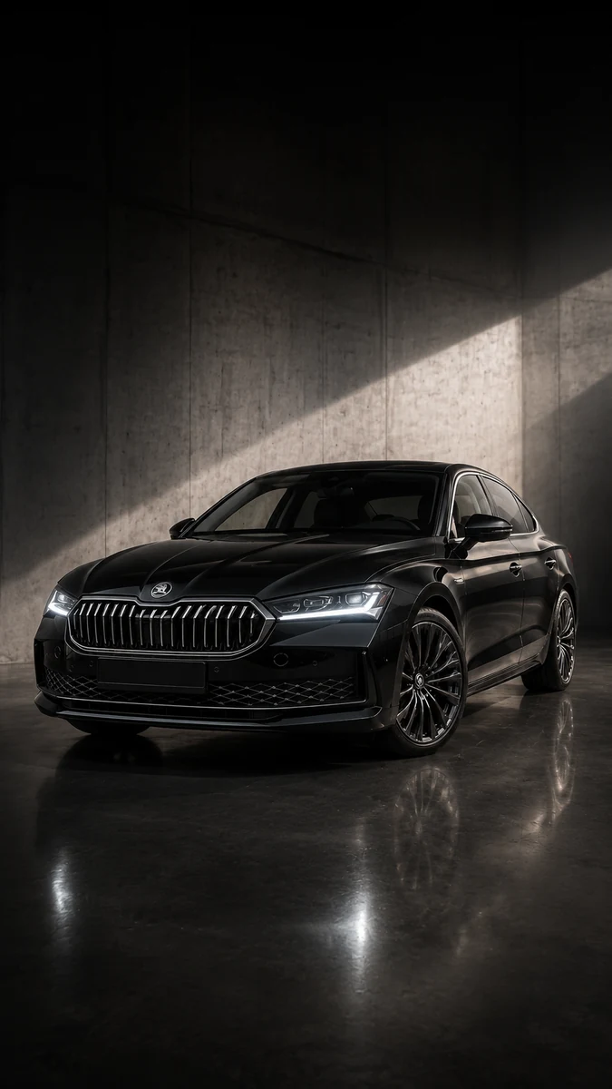 Alternative studio angle of the car